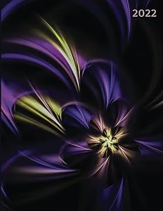 2022 Viva Peak Goal-Based Weekly Planner: Purple Fractal Cover 8.5"x11" 8.5x11 Paperback Softbound Success Journal Calendar by Tina M. O'Gorman