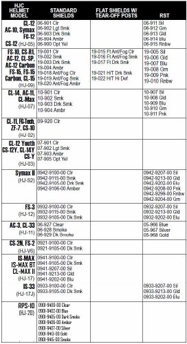 

HJC RST Shield for AC-11, CL-14 and CL-Max Helmet