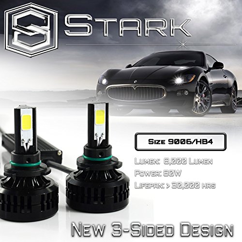 80W All-in-One 360° LED Headlights - Cool White 6000K 6K - Low Beam - / Fog Light Bulbs - Super White - 8,000 Lm - 9006 / HB4