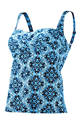 TYR SPORT Women's Diamond Valley Twist-Front Tankini Swimsuit