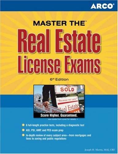 Master RealEstate License Examinations6E (Arco Master Real Estate License Examinations) by Arco