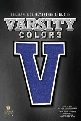 HCSB UltraThin Varsity Bible, Blue Simulated Leather
