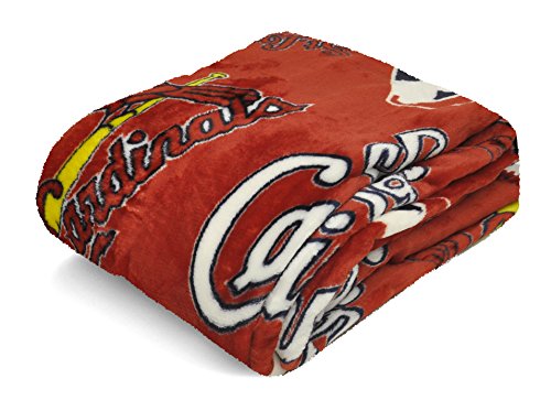MLB St. Louis Cardinals Royal Plush Throw, 50 by 60-Inch