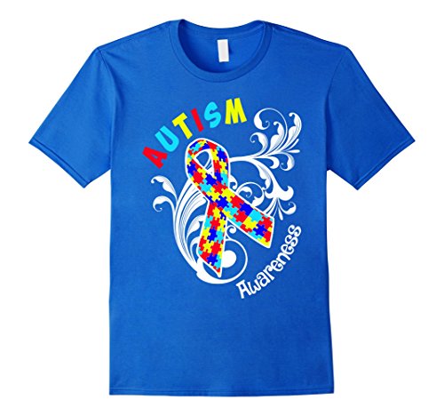 Autism Awareness Tshirt - Male XL - Royal Blue