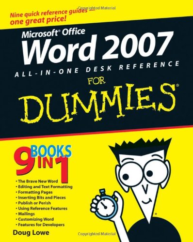 Word 2007 All-in-One Desk Reference For Dummies by Doug Lowe