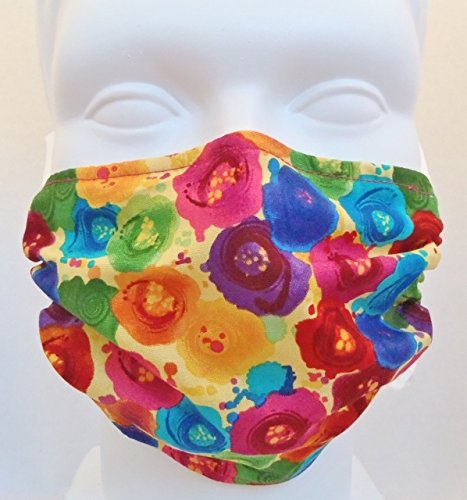 Breathe Healthy Dust, Allergy & Flu Mask - Comfortable, Washable Anti Dust Mask - Filters Dust, Pollen, Allergens, & Flu Germs - Allergy Mask - Ideal for Dog Grooming, Gardening, Sanding; Fantasia Design (Adult)