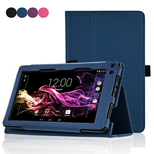 RCA 7 Voyager II Case- ACdream(TM) RCA 7 Voyager II (2015) Protective Case - Folio Premium PU Leather Cover Case for RCA 7 Voyager II Tablet (RCT6773W22B) 2015 Version - Dark Blue