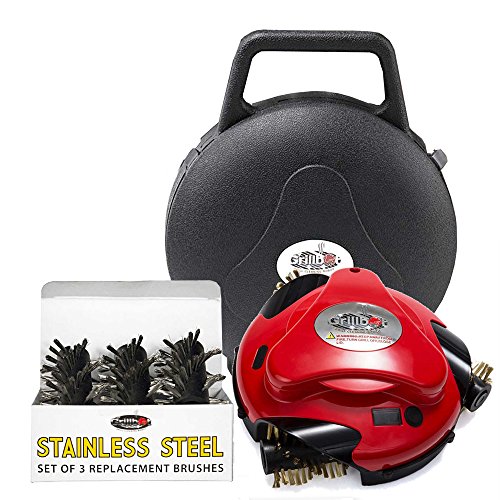 Algopix Similar Product 3 - Grillbot Automatic Grill Cleaner Red