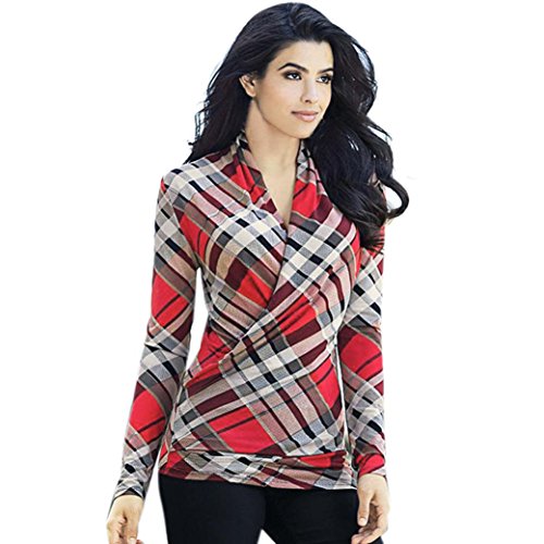 Perman Women's Long Sleeve Shirt Casual Blouse Tops T Shirt