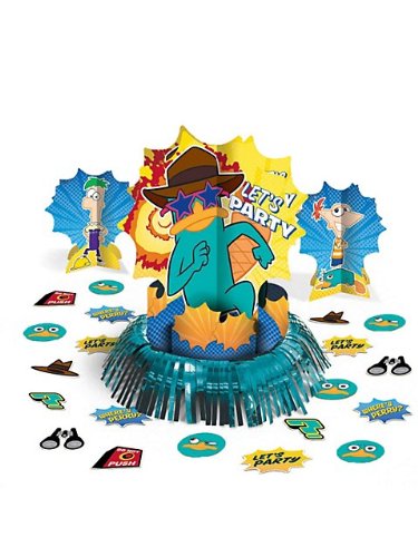Phineas and Ferb Table Decorating Kit Perry Disney Birthday Party Supplies