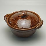 雲井窯 飴釉木の葉 鍋焼き鍋 雲井窯 飴釉木の葉 鍋焼き鍋