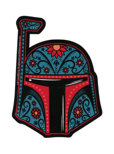 Star Wars Boba Fett Sugar Skull Sticker