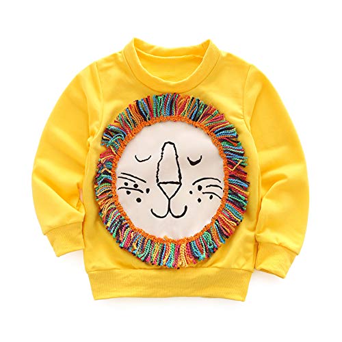 Algopix Similar Product 2 - YOHA Baby Girls Autumn Soft Rainbow Top