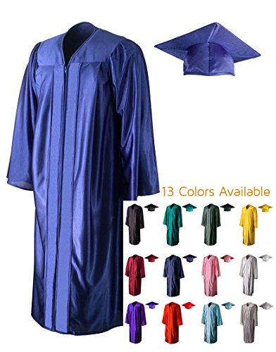 Shiny Adult GraduationSource Graduation Cap and Gown (13 Colors)
