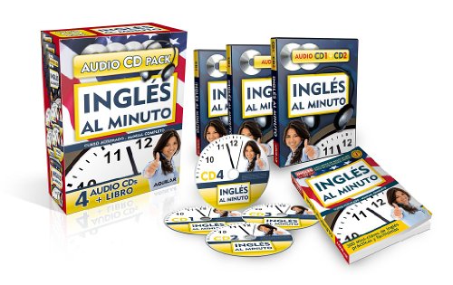 Ingles al minuto Audio Pack (Book + 4 CDs) / English in a Minute (Book + 4 CDs) (Spanish Edition) by Aguilar