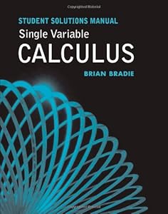 Single Variable Calculus Student Solutions Manual