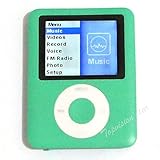 32GB Memory MP4/MP3 Player Music 1.8'' Screen MP4 Music/Audio/Media Player with FM Radio-Green