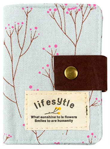 niceeshop(TM) Canvas Credit Card Case Bag Holder with 20 Card Slot