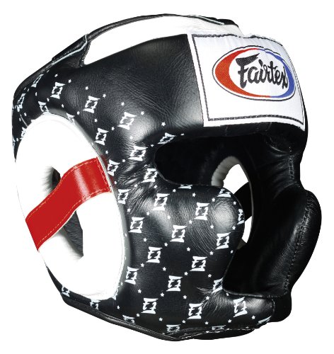 Fairtex Super Sparring Headguard, Black, Medium