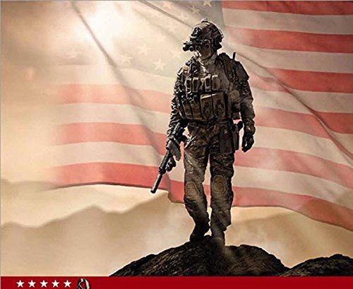 Home of the Brave- American Military- 2017 Wall Calendar- -18.5 x 10.5 (Open)