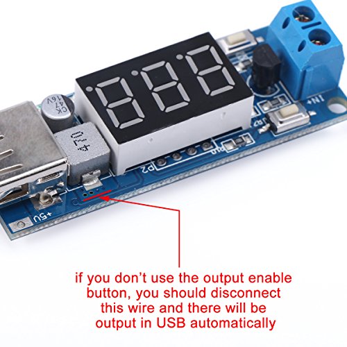 Produktbild von ARCELI DC-DC Buck Voltage Converter Power Module Adjustable Step-Down Module Stable 36V 24V 12V To 5V 2A Power Supply Module With LED Display (Pack Of 2