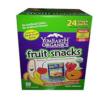 yumearth organics fruit snacks - 24 packs