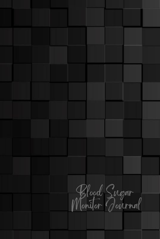 Black Multi Squares Blood Sugar Monitor Journal: 120 Pages by D Streames
