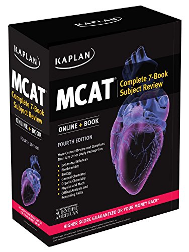 MCAT Complete 7-Book Subject Review: Online + Book by Kaplan Test Prep