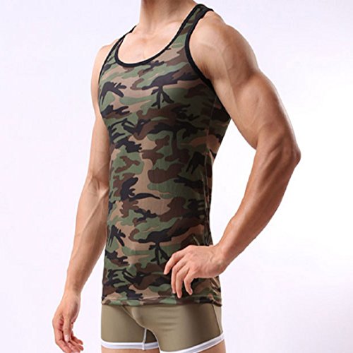 

Sunward Men's Camouflage Tank Top