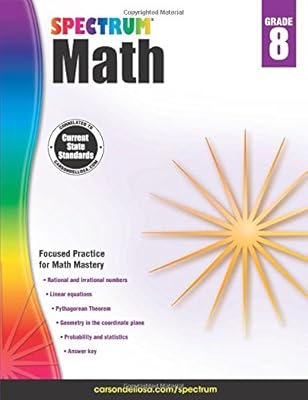 Spectrum Math Workbook, Grade 8