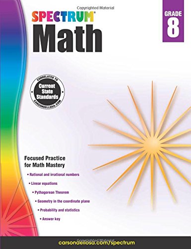 Spectrum Math Workbook, Grade 8 by Spectrum  (Compiler)
