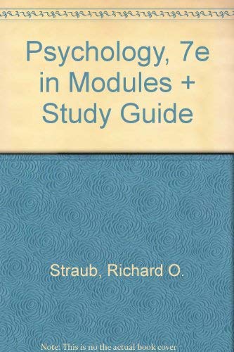Psychology, Seventh Edition in Modules (spiral) & Study Guide by David G. Myers