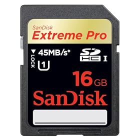 SanDisk Extreme Pro 16 GB SDHC UHS-1 Flash Memory Card 45MB/s SDSDXP1-016G-X46