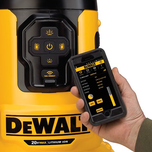 DEWALT DCL070 20V MAX Bare Tool FLEXVOLT Bluetooth LED Area Light - Image 4