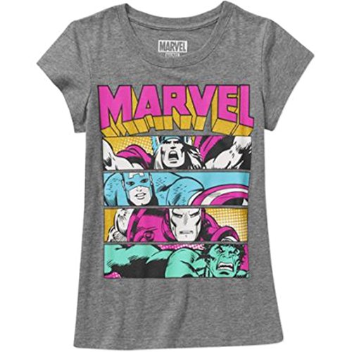 MARVEL Thor, Iron Man, Captain America, Hulk Little & Big Girls T-Shirt