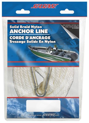 

SeaSense Solid Braid Nylon Anchor Line, 3/16-Inch X 75-Foot