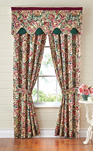 

Floral Peacock Scalloped Drapes