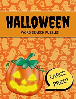 Halloween Word Search: Large Print Halloween Word Search Book, Halloween Word Search For Adults
