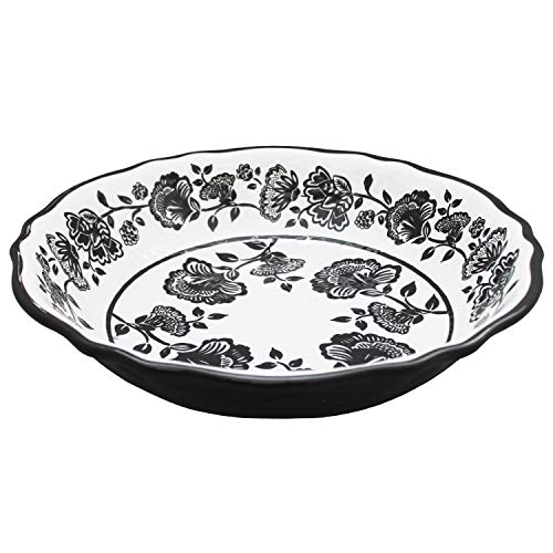 Algopix Similar Product 11 - Jardin Black Melamine Salad Bowl by Le