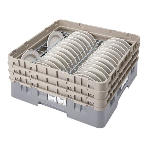 

Cambro CRP3067-151 6 to 7-5/8-Inch Plate Safe Camrack Polypropylene Dish Rack, Full, Soft Gray