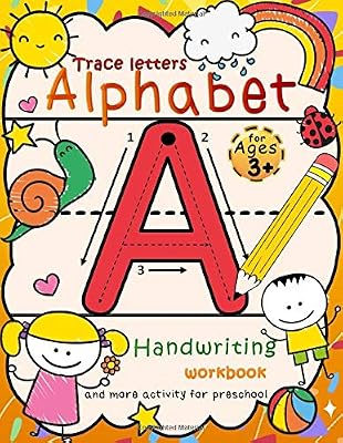 Trace letters alphabet: handwriting workbook for Kids with Pen Control , Line Tracing , Letters , coloring pages and more - Ages 3-5