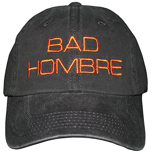BAD HOMBRE Embroidered Hat CHOOSE THREAD COLOR Drain The Swamp #DrainTheSwamp