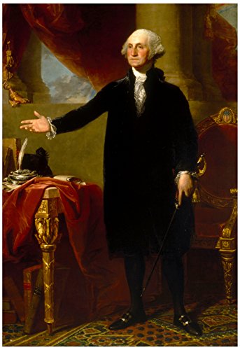 President George Washington Standing Historical Art Print Poster 13 x 19in