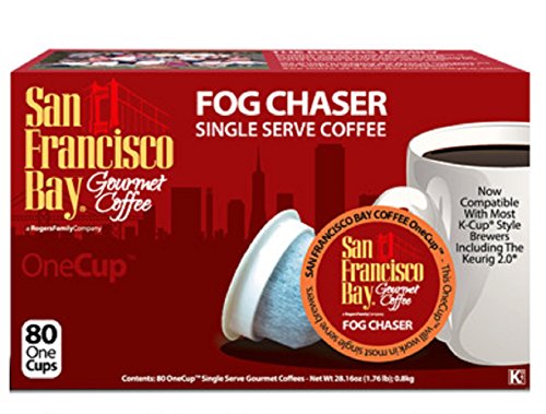 San Francisco Bay Fog Chaser 80 Ct Box 46059 - K-cup Fog Chaser Coffee - Biodegradable K-cups