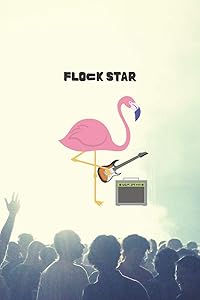 Flock Star: Punny Flamingo Blank Guitar Tab Book, 6" x 9" 100 pages by Melodic Journals Inc.