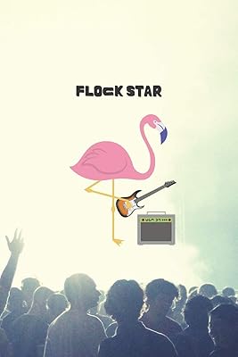 Flock Star: Punny Flamingo Blank Guitar Tab Book, 6" x 9" 100 pages