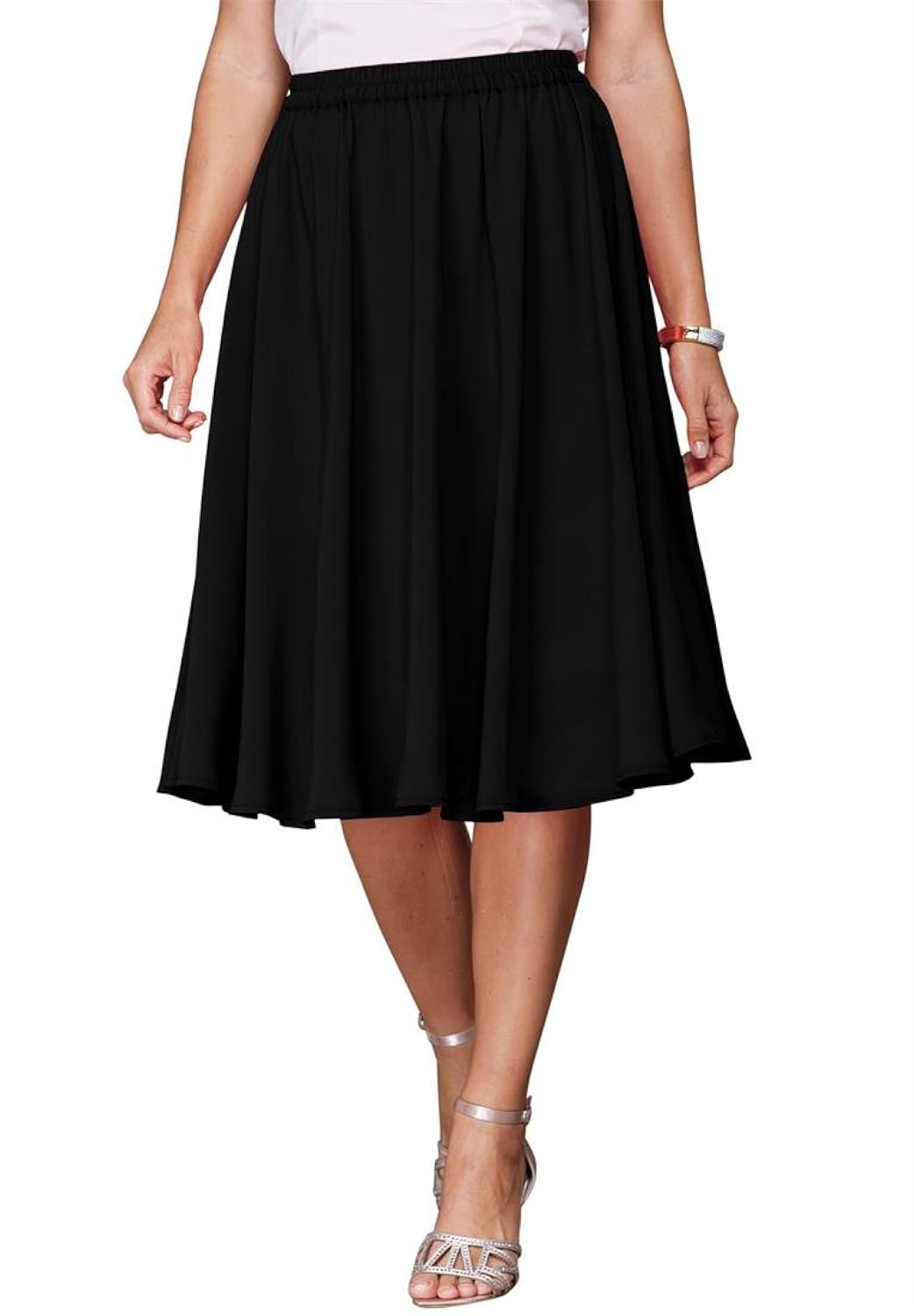 

Roamans Women's Plus Size Sweeping Skirt