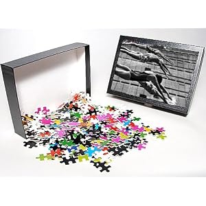 Photo Jigsaw Puzzle of OLYMPIC GAMES, 1972. Swimmers diving into the pool during the women s from Granger Art on Demand