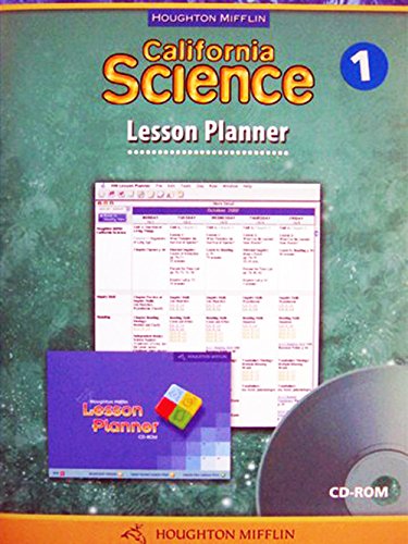 Houghton Mifflin Science California: Lesson Plnr Cd L1 by HOUGHTON MIFFLIN