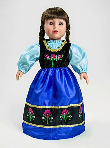 Ice Princess Scandinavian Princess Dress Costume (Doll Size)